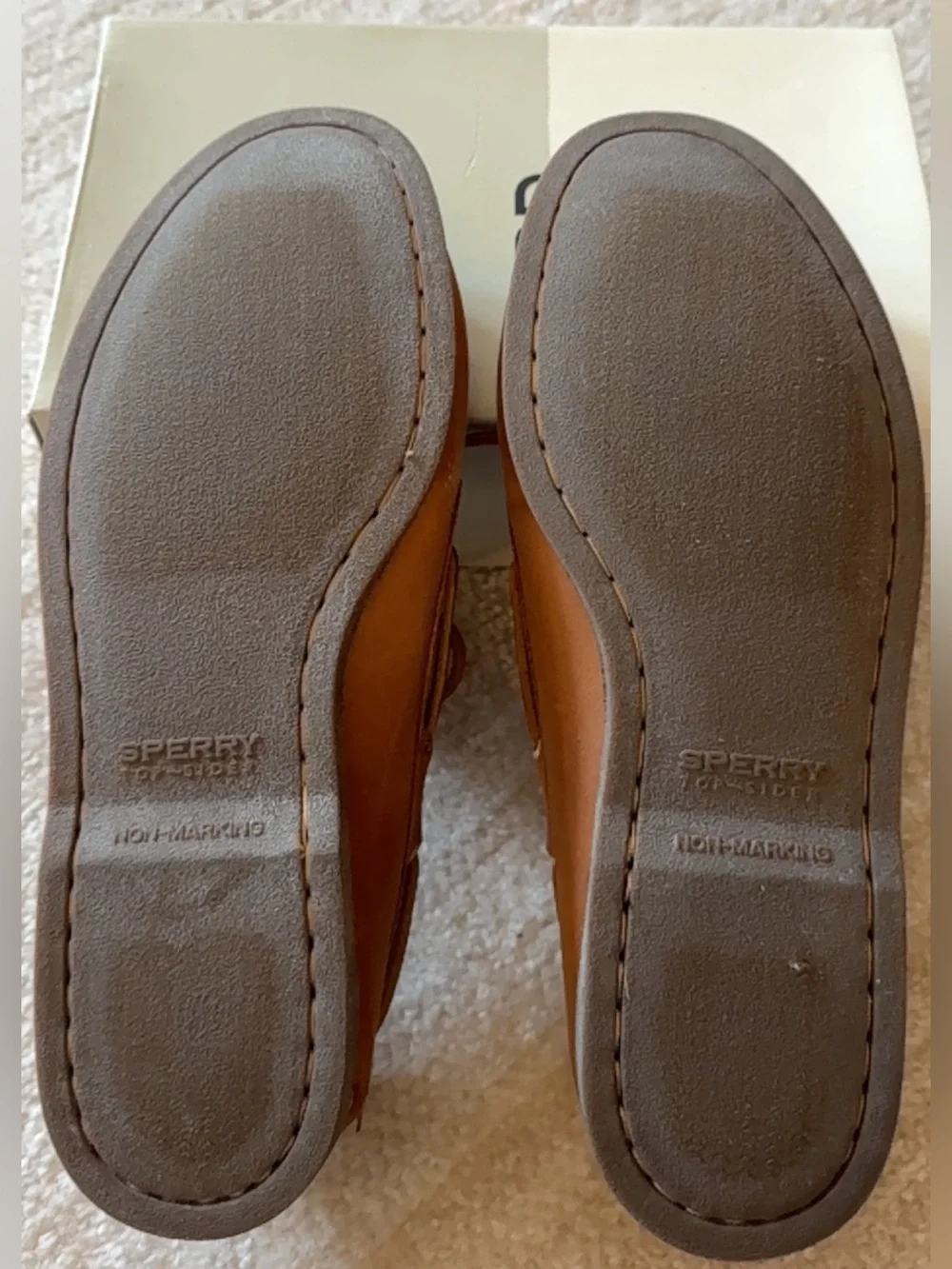 Sperry Leather 2-Eye Boat Shoes in Brown NWOT
